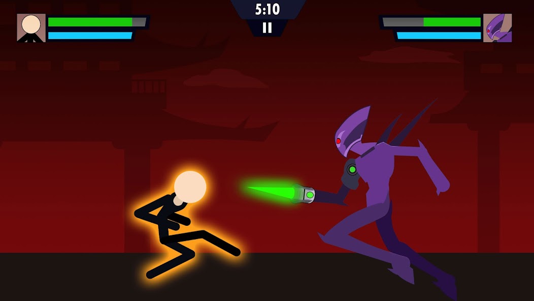 Super Stickman Fighting Battle 1.6.3 APK + Mod (Unlimited money) untuk android