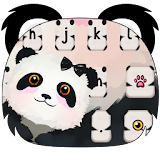 Cute panda keyboard skin icon