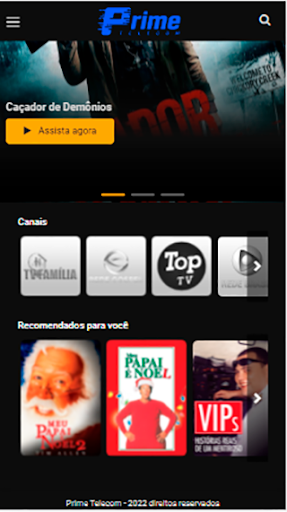 Android application Prime Play screenshort