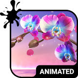 Orchid Animated Keyboard + Live Wallpaper icon