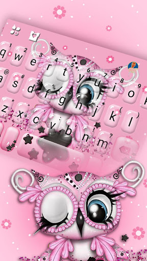 Pretty Pinky Owl Keyboard Them Screen 2