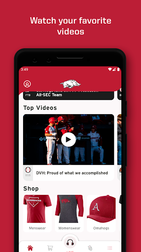 Screenshot of Arkansas Razorbacks
