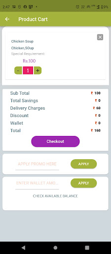 Everything Delivery Service Screen 3