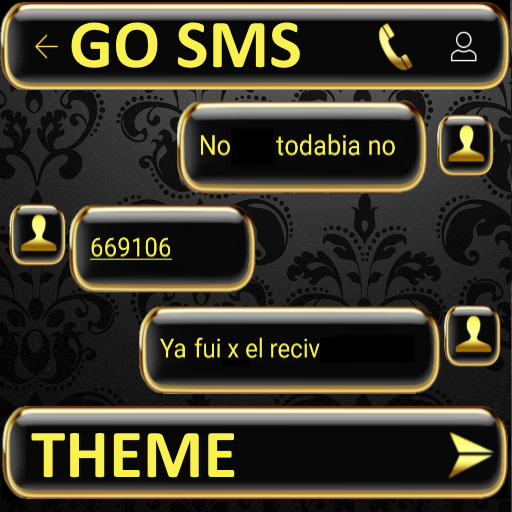 THEME FOR GO SMS GOLD GLASS 2.1 Icon