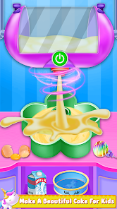 Captura de Pantalla 4 Unicorn Cake Maker-Bakery Game android