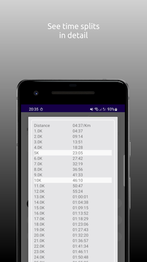 Pace Calculator Screen 3