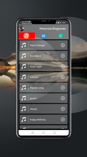 Android application Moto Phone Ringtone screenshort