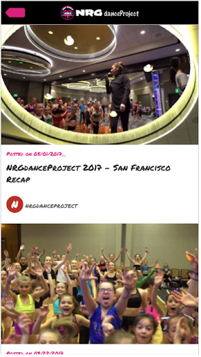 NRG danceProject Screen 3