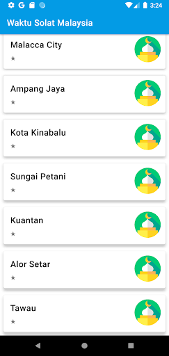 Waktu Solat Malaysia Screen 3