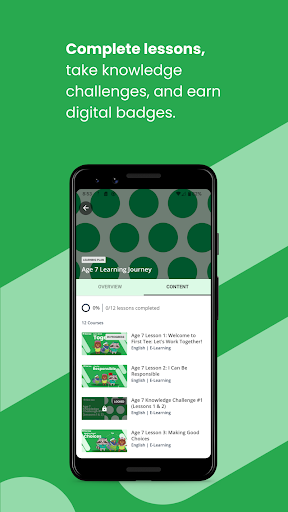 Android application First Tee screenshort