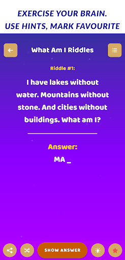 Screenshot of Tricky Riddles with Answers
