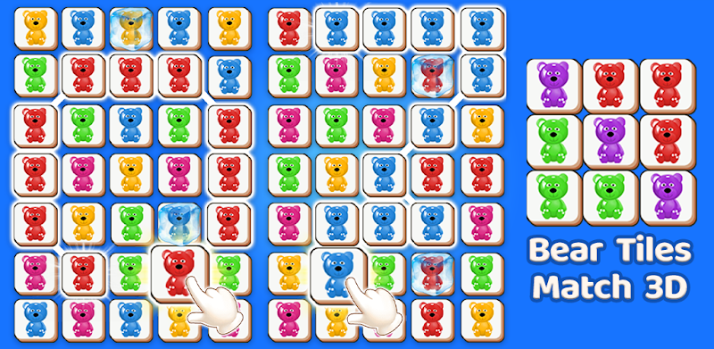Bear Tile Match 3d Game - Teddy Bear Matching Game