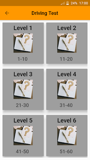 Android application Driving Test - የመንጃ ፈቃድ ፈተና screenshort