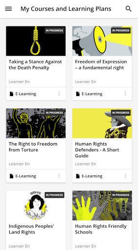 Android application Human Rights Academy screenshort