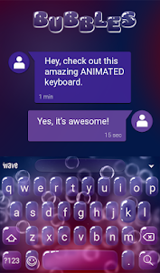 Bubbles Animated Keyboard