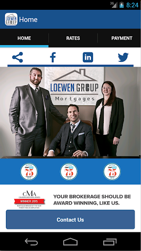 Android application Loewen Group's Mortgage App screenshort
