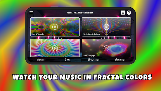 Astral 3D FX Music Visualizer Screenshot