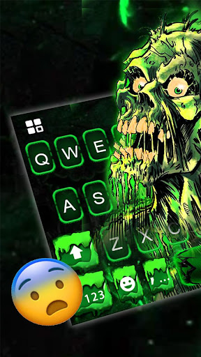 Green Zombie Skull Theme Screen 2