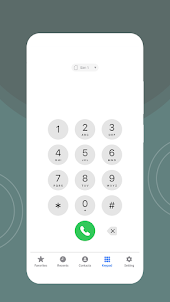 iCall Screen iOS-iPhone Dialer