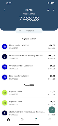 Næringsbanken mobilbank Screen 2