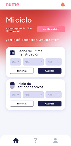 Calendario Menstrual Nume Screen 3