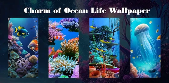 Charm of Ocean Life Wallpaper