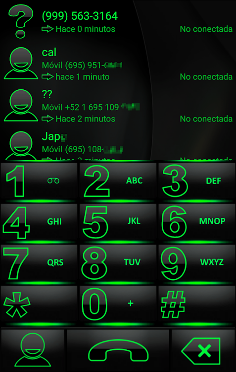 THEME EXDIALER SPECTRA GREEN G - 1.0 - (Android)