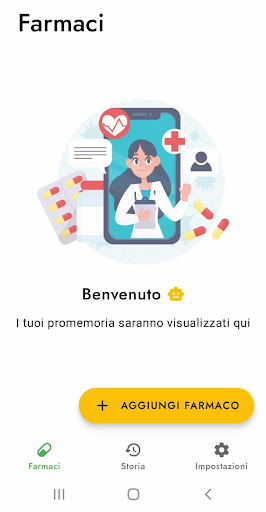 Android application Promemoria farmaci, pillole e screenshort