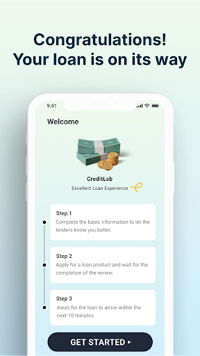 Android application CreditLab screenshort