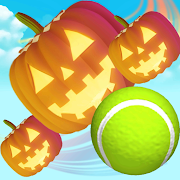 Pumpkins vs Tennis: smash & knockdown the pumpkins
