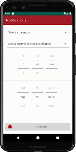 Android application Notifications screenshort