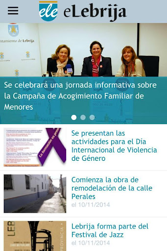 Android application elebrija screenshort