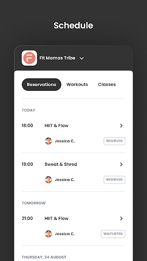 Fit Mamas Tribe Screen 3