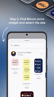 Bitcoin & Crypto Price Widget Screenshot