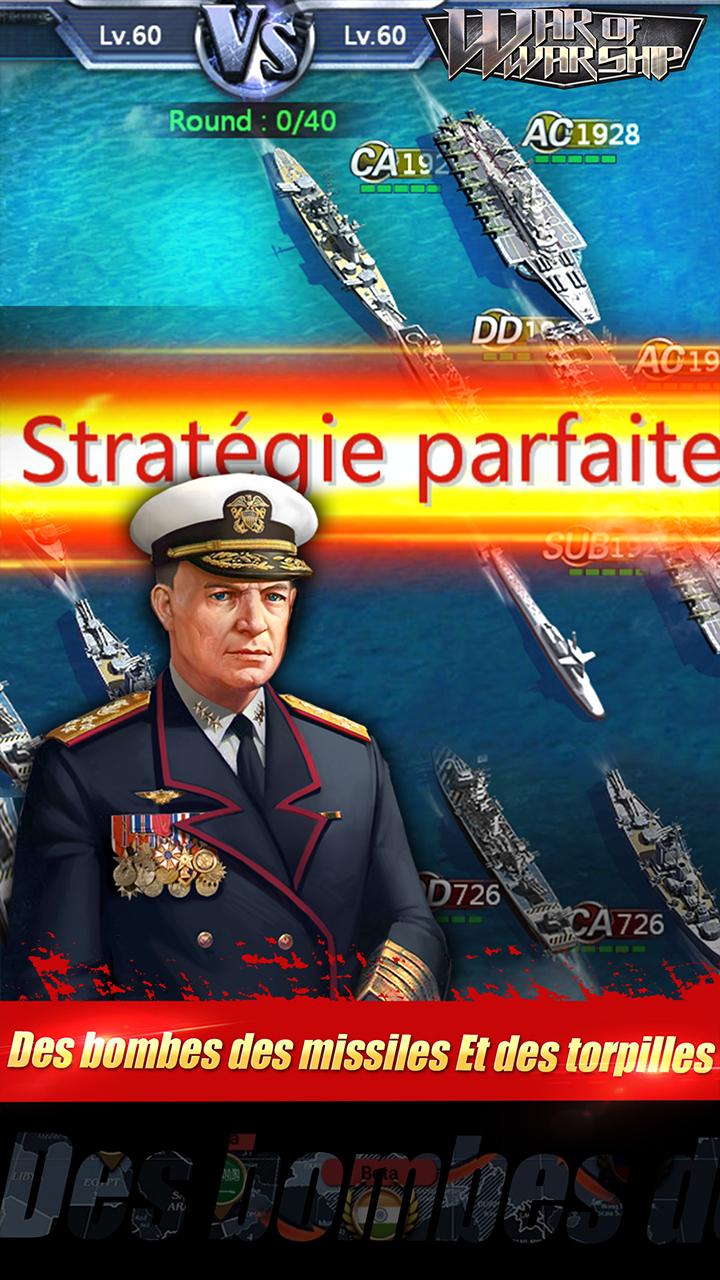 Android application War of Warship:French screenshort