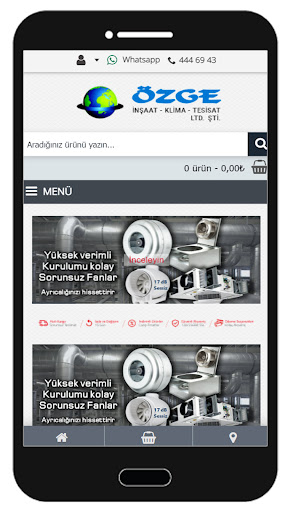 Android application Özge Market screenshort