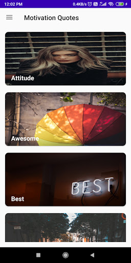 Android application Motivation Daily Quotes screenshort