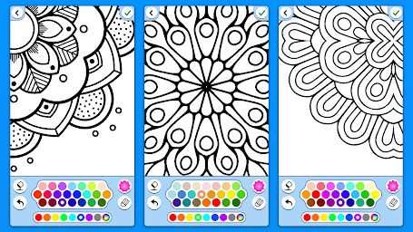 Mandala coloring book adults