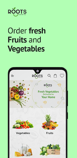 Android application Roots | Fresh Fruits & Veg screenshort