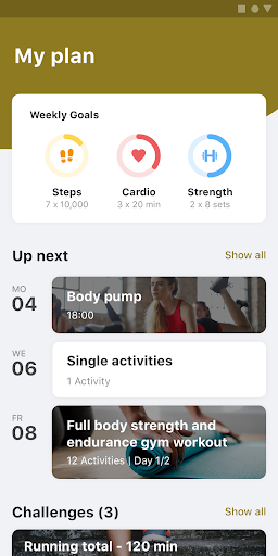 Android application NJOYoga yogastudio Spijkenisse screenshort