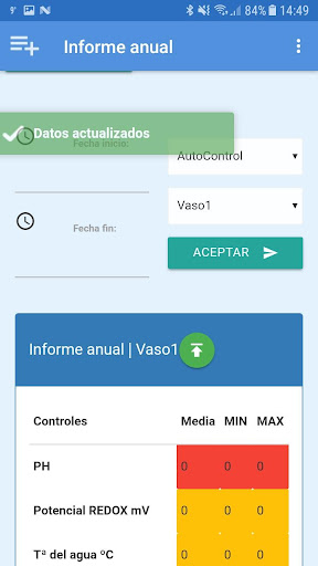 Android application Biolab Siete Mares screenshort