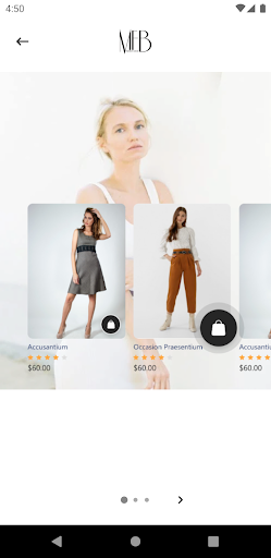 Android application MFB fashion screenshort