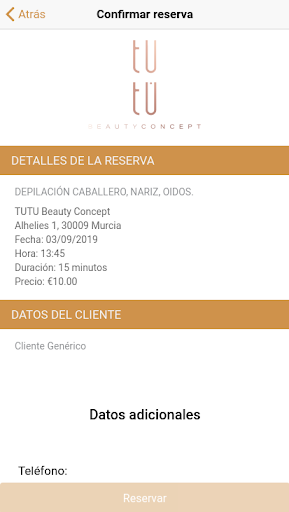 TUTÚ Beauty Concept Screen 3