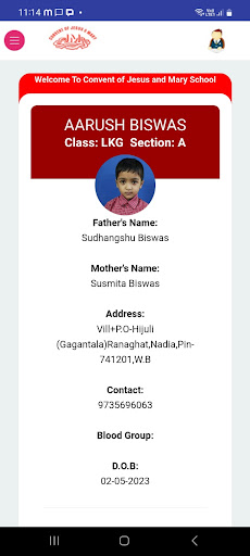 Android application CJM Students App screenshort