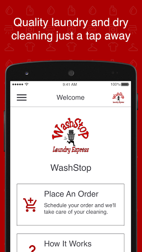 Android application WashStop screenshort