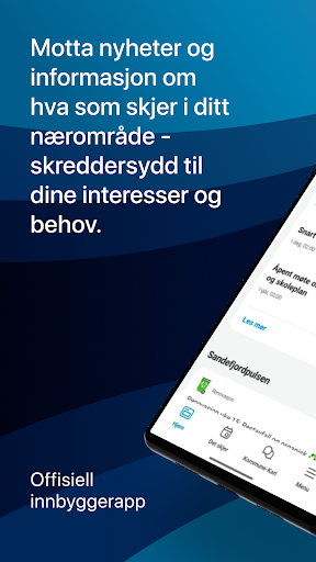 Android application Sandefjord Innbygger screenshort