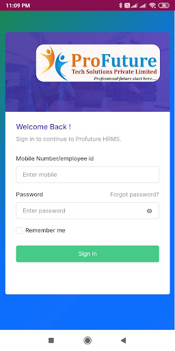 Profuture HRMS Screen 2