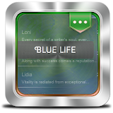 Blue life GO SMS icon