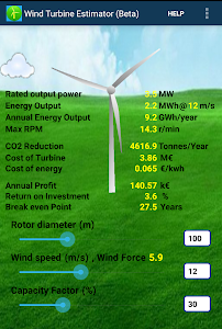 Wind Turbine Estimator beta Unknown