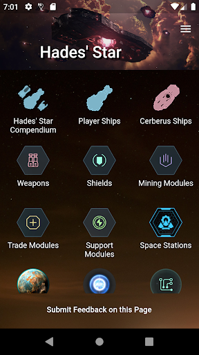 Android application HS Compendium - Hades' Star Co screenshort